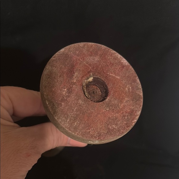 Vintage wood  Candlestick Holder - Picture 3 of 5